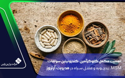 اهمیت مکمل گلوکزآمین، کندروئیتین سولفات، MSM، زردچوبه و فلفل سیاه در مدیریت آرتروز